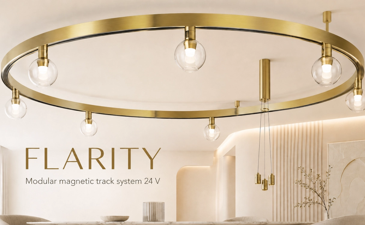 Maytoni FLARITY sínrendszer – 24 V-os mágneses világítás modern belső terekhez