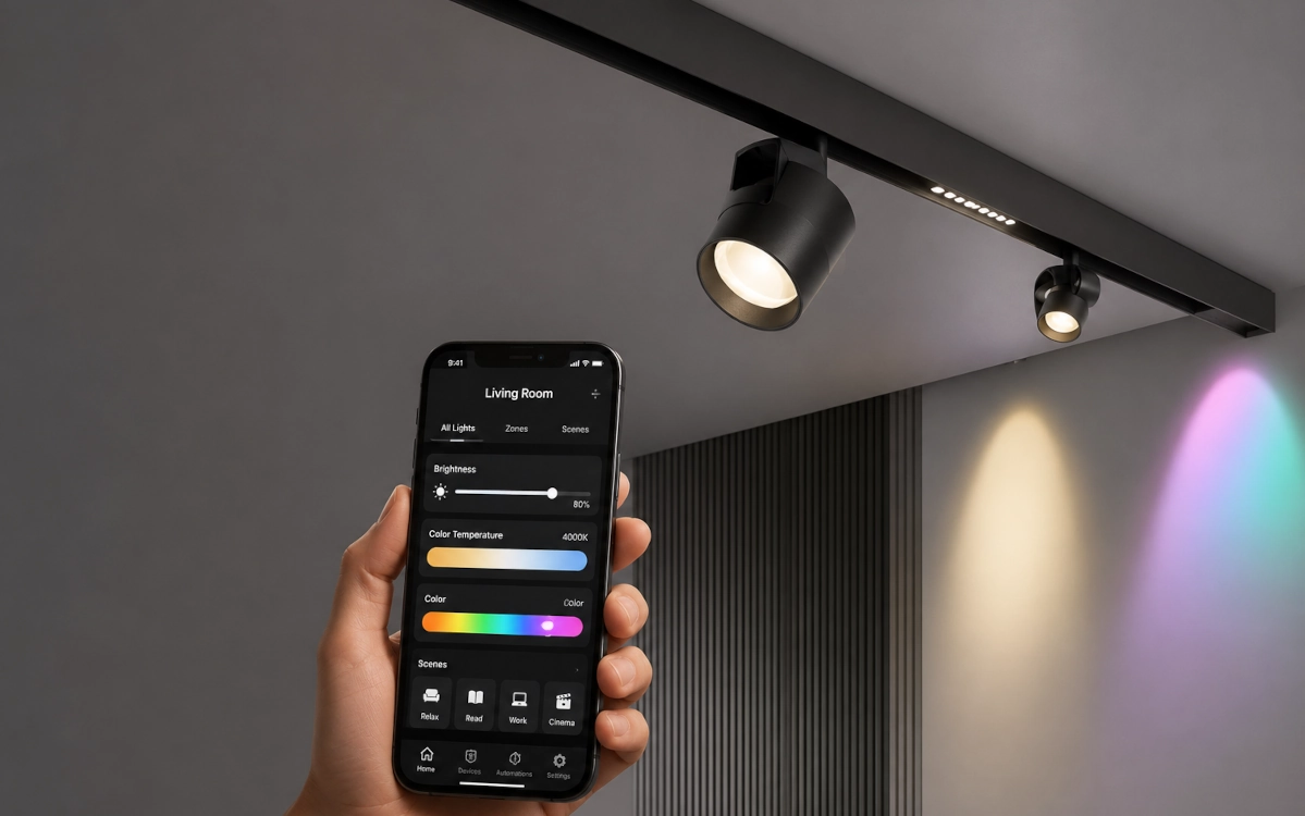 Maytoni Exility Smart Magnetic Track System – modern mágneses sínrendszer intelligens világításhoz