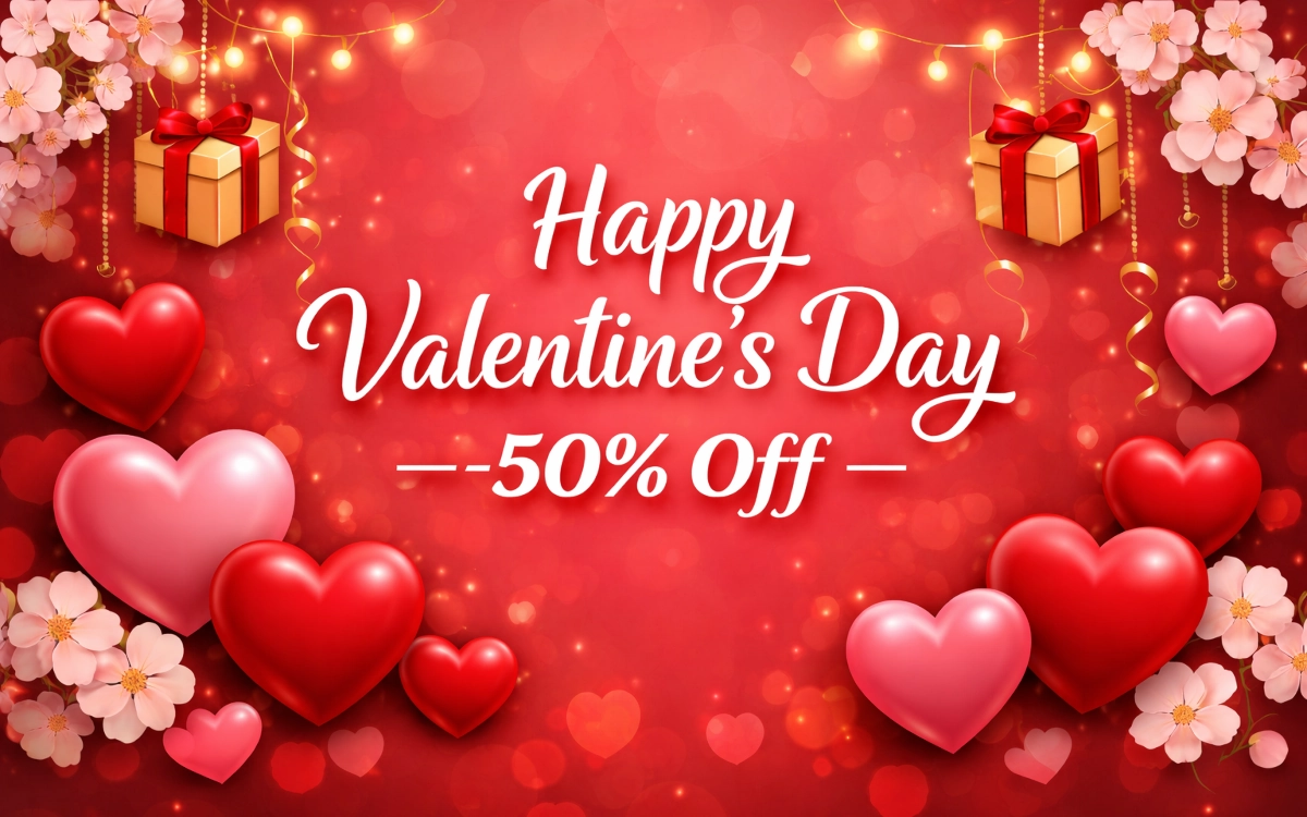 💖 Ünnepeld a Valentin-napot még nagyobb kedvezményekkel! 💖