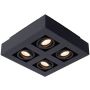 Felületi spotlámpa XIRAX 09119/21/30 2200k 4x5w/gu10 320lm ip20 a Lucide-tól