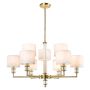 Plafonlámpa SUTTON P09685BR-WH 9x40W/E14 ip20 a Cosmolight-tól