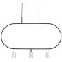 Függőlámpa Luna LPL338-SL 3000K 3x3W/LED 720lm IP20 a Altavola Design-tól