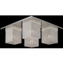 Plafonlámpa Helios MX102916-4A 4x25W/G9 IP20 a Italux-tól