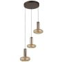Függőlámpa Carote PND-24011-3-COPP 3000K 3x16W/LED 1002lm IP20 a Italux-tól