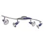 Spotlámpa ZEUS CH/BLUE 343 E14 R50 4x40W/E14/R50 a Prezent-tól