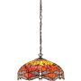 Függőlámpa DRAGONFLY FLAME 64081 3x60W/E27 IP20 a Endon-tól