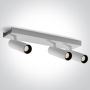 Spotlámpa Wall & Ceiling 65004C/W/W 3000K 3x5W/LED 1350lm IP20 a One Light-tól