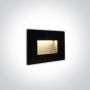 Beépíthető lépcsőházi lámpa The Glass Face 68076/B/W 3000K 1x3W/LED 200lm IP65 a One Light-tól