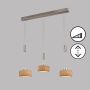 Lepel lámpa SHINE-WOOD 61073 2700K 9W 3x9W/LED 2900 lm a Fischer&Honsel-tól