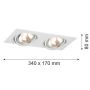 Beépíthető spotlámpa OLIMP 785 2x6W/G9 IP20 a Argon-tól
