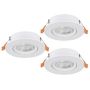 Beépíthető spotlámpa BARRANCO 902262 2700K, 4000K, 6500K 3x4.5W/LED 3X450lm ip20 a Eglo-tól