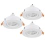 Beépíthető spotlámpa BARRANCO GU10 902242 3x4.5W/GU10 ip20 a Eglo-tól