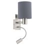 Fali lámpa PASTERI 96479 1x40W/E27 + 1X3,5W/LED 380LM a Eglo-tól