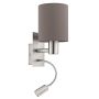 Fali lámpa PASTERI 96481 1x40W/E27 + 1X3,5W/LED 380LM a Eglo-tól