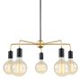 Csillár MALENE MDM3386/5 BK+GD 5x40W/E27 a Italux-tól