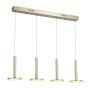Függőlámpa OLIVER MD17033012-4B GOLD 1x60W/LED 2690LM a Italux-tól