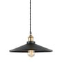 Függőlámpa VERDA MDM-3458/1L BK+GD 1x40W/E27 a Italux-tól