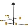 Csillár REMDAL PND-16374-6 BK+GD 3000K 6x30W/LED 847LM IP20 a Italux-tól