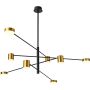 Csillár REMDAL PND-16374-8 BK+GD 3000K 8x35,5W/LED 653LM IP20 a Italux-tól