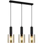 Függőlámpa SARDO PND-5581-3-BK+AMB 3x40W/E27 IP20 a Italux-tól