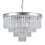 Függőlámpa VERDES PND-44372-8A-SLVR-BRW 8x40W/E14 IP20 a Italux-tól