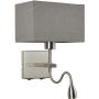 Fali lámpa NORTE WL-1122-2-BLSNRCG 3000K 2x60W, 3W/E27, LED 350LM IP20 a Italux-tól