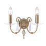 Fali lámpa AEGEAN AG2-AGED-BRASS 2x60W/E14 a Elstead Lighting-tól