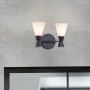 Fali lámpa Bowtie BOWTIE-2-MB 3000 K 2x3 W/G9 600 lm ip44 a Elstead Lighting-tól