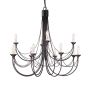 Csillár CARISBROOKE CB12-BLACK 12x60W/E14 a Elstead Lighting-tól