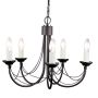 Csillár CARISBROOKE CB5-BLACK 5x60W/E14 a Elstead Lighting-tól