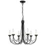 Csillár CARISBROOKE CB6-BLACK 6x60W/E14 a Elstead Lighting-tól