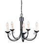 Csillár CHARTWELL CH5-BLACK 5x60W/E14 a Elstead Lighting-tól