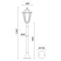 Állólámpa ELITE 6 096P-G05X1A-02 1x42W/E27 IP43 a Novolux-tól