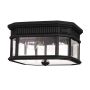 Süllyesztett mennyezeti lámpa COTSWOLD LANE FE-COTSLN-F-BK 2x60W/E27 IP44 a Feiss-tól