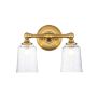 Fali lámpa Hugeunot Lake FE-HUGOLAKE2BATH-BB 2x3.5W/G9 IP44 a Feiss-tól