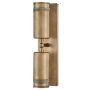 Fali lámpa Pratt HK-PRATT-2LT-SPOT-HB 3000K 2x8W/GU10 560lm ip44 a Hinkley-tól