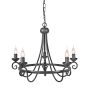 Csillár HARLECH HR5-BLACK 5x60W/E14 a Elstead Lighting-tól