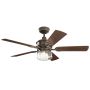 Ventilátor Lyndon Patio KLF-LYNDON-52-OZ 3000K 3x60W/E27 IP23 a Kichler-tól