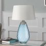 Asztali lámpa LENA LARGE LENA-TL-L-BLUE-OWSS 1X7W/GU10+1x60W/E27 a Elstead Lighting-tól