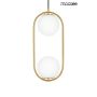 Függőlámpa AURELIA TWIN MSE010100303 2x40W/E14 IP20 a King Home-tól