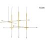 Függőlámpa MIKADO MSE1501100487 3000K 30W/LED 2400lm a King Home-tól