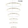 Függőlámpa RING SLIM MSE1501100164 3000K 130W/LED 10400lm a King Home-tól