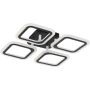 Plafonlámpa STELLAR MS232040R-BK 3000-6000k 4x30W/LED 2600lm a Zuma Line-tól