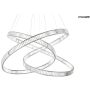 Függőlámpa WAVE MSE1501100197 3000K 20W/LED 9600lm a King Home-tól