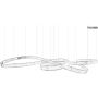 Függőlámpa WAVE MSE1501100200 3000K 103W/LED 8240lm a King Home-tól