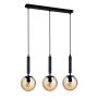 Függőlámpa RAVENA PND-2324-3L BK+AMB 3x10W/E27 IP20 a Italux-tól