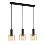 Függőlámpa SANTIA PND-65342-3-BK+AMB 3x40W/E27 IP20 a Italux-tól