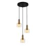 Függőlámpa SANTIA PND-65342-3A-BRO+AMB 3x40W/E27 IP20 a Italux-tól