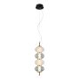 Függőlámpa Testa PND-84938-4V-BK 3000K 16W 4x16W/LED 1000lm a Italux-tól