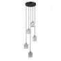 Függőlámpa Torno PND-40813-5R-BK-HBR 40W 5x40W/E14 a Italux-tól